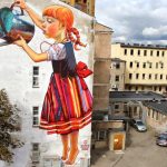 1 fachada en Polonia. Natalia Rak New Mural For Folk On The Street Bialystok Poland